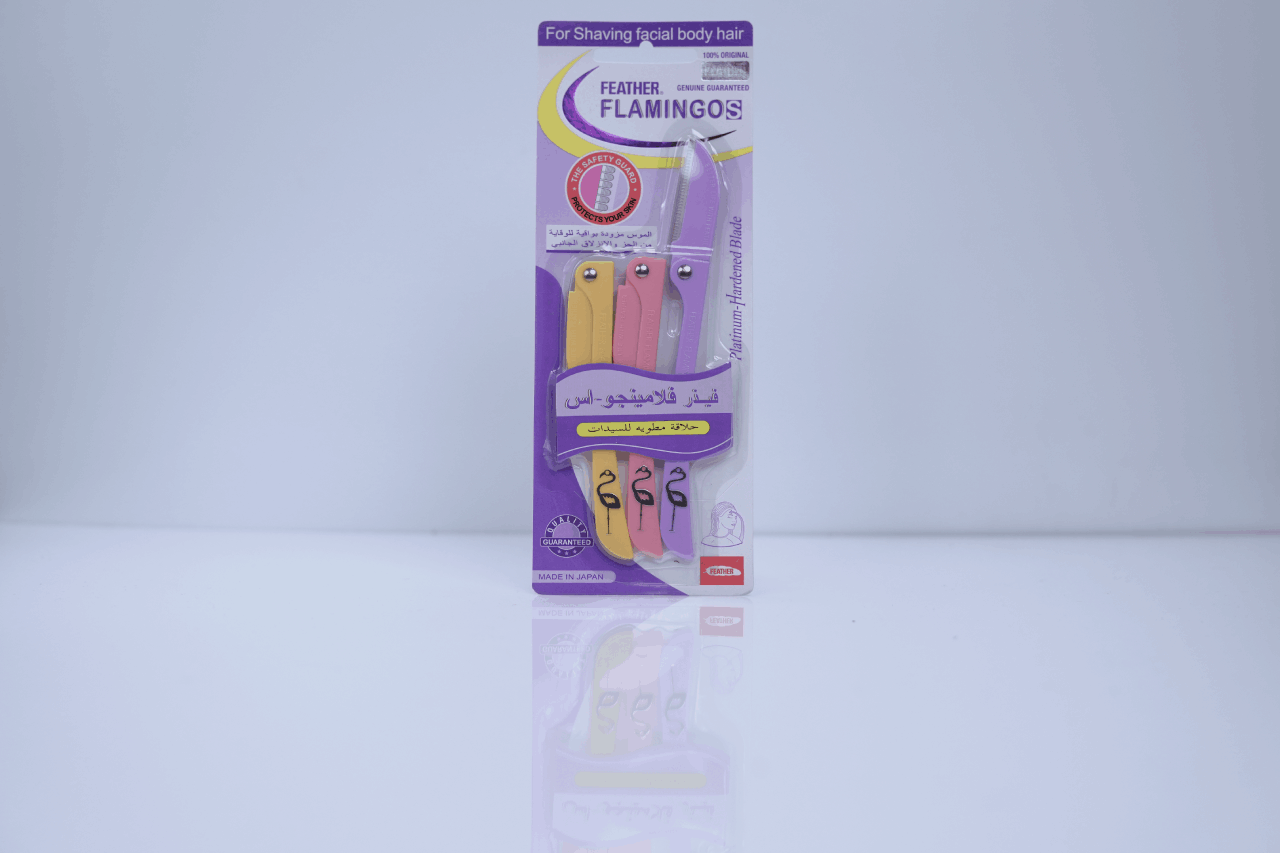 Feather Flamingo Face & Body Razors